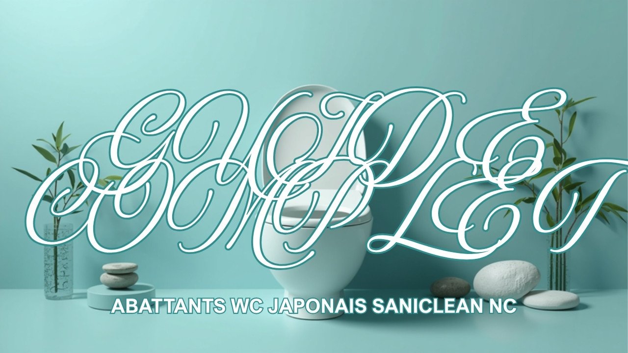 abattant lavant Saniclean installé sur une cuvette